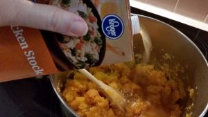 add ingredients to butternut squash soup