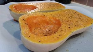 butternut squash with olive oil salt and pepper